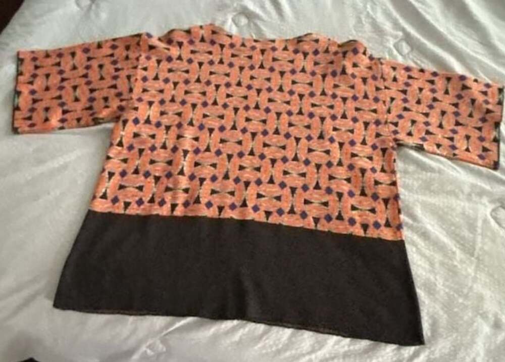 Dries Van Noten Short Sleeve Geometric Print Knit Top